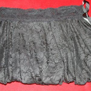 Lip Service Blacklist 9/M/L Cast Off Knit Rouched Skirt Black